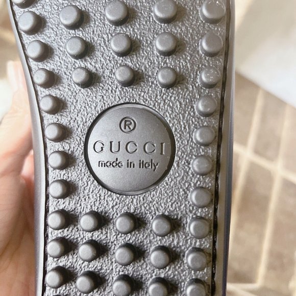 Gucci Signature Driver Supreme GG Black Debossed Leather Loafer Mens UK 7 US 7.5 - Picture 10 of 12